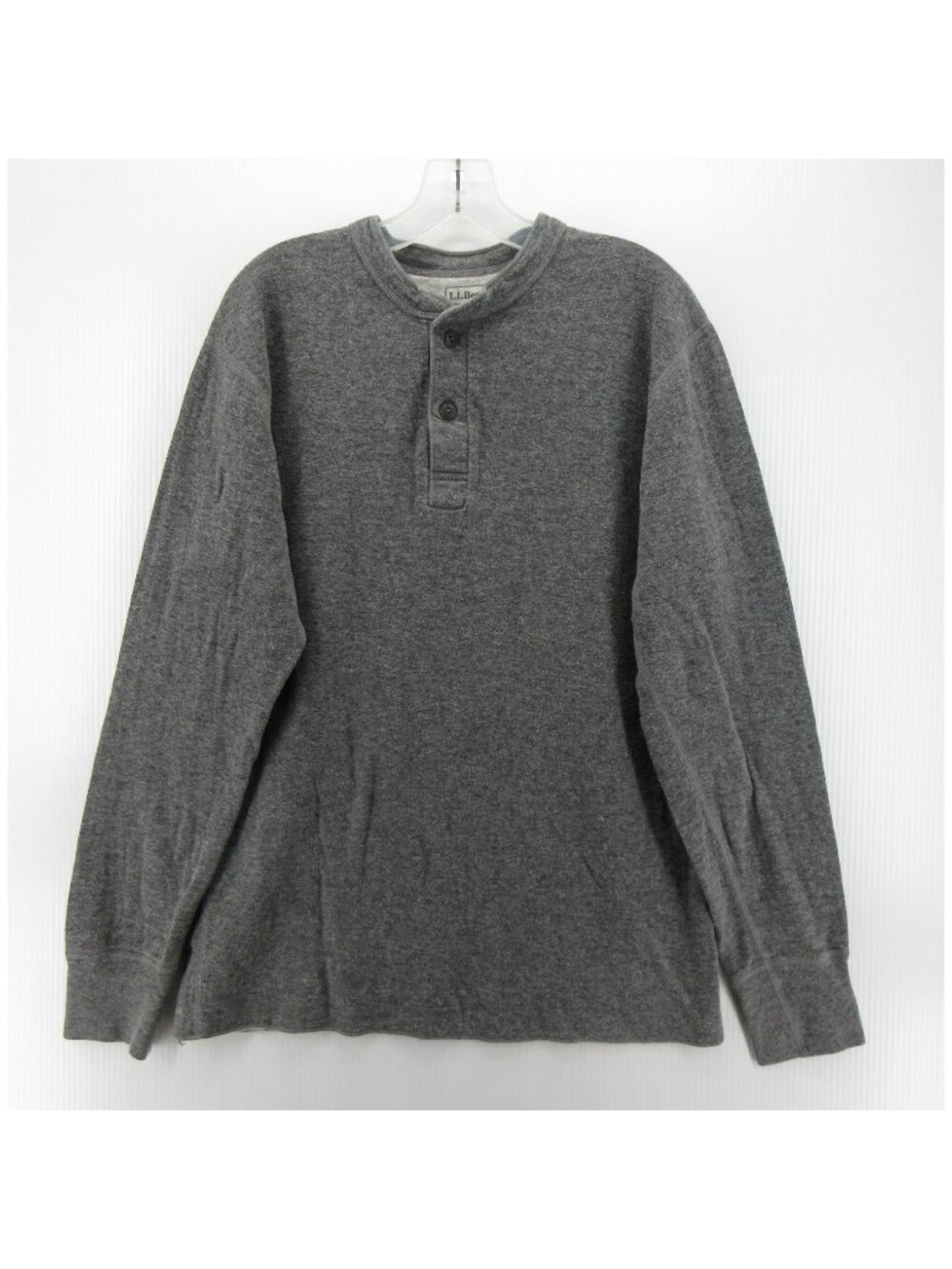 LL Bean Shirt Medium Tall Wool Blend Henley Traditional Fit Pullover